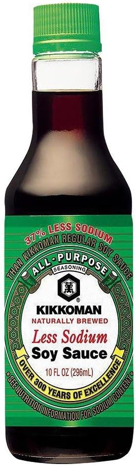 Kikkoman Soy Sauce, Less Sodium - 10 fl oz