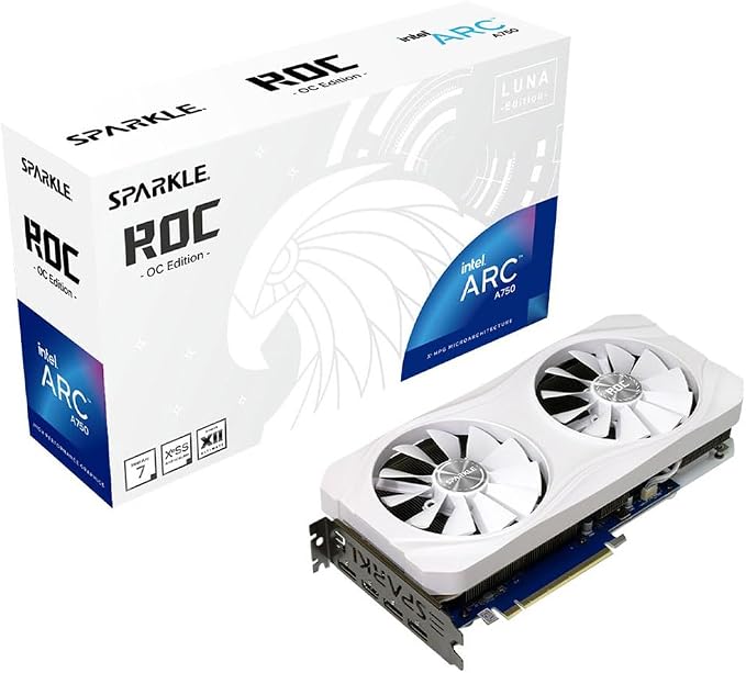 Sparkle Intel Arc A750 Roc Luna OC 8GB GDDR6 - White