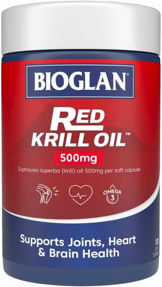Bioglan Red Krill Oil 500mg Triple Action 120 Capsules