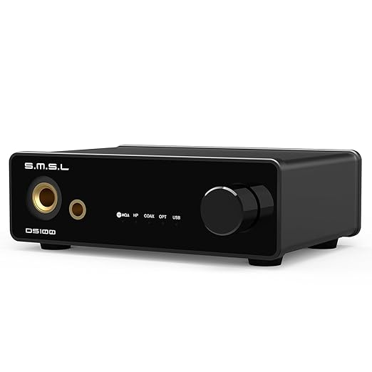 SMSL DS100 High Resolution Audio Decoder USB MQA-CD XU316 Decktop DAC CS43131 32bit/768kHz DSD512