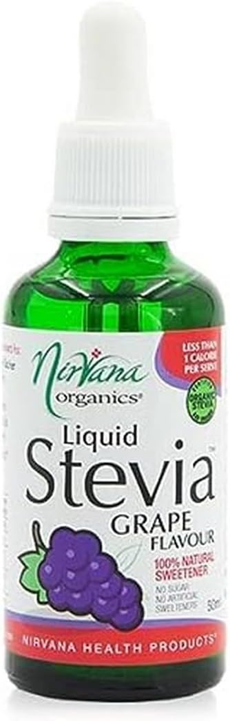 Nirvana Grape Flavour Stevia Liquid - 50ml