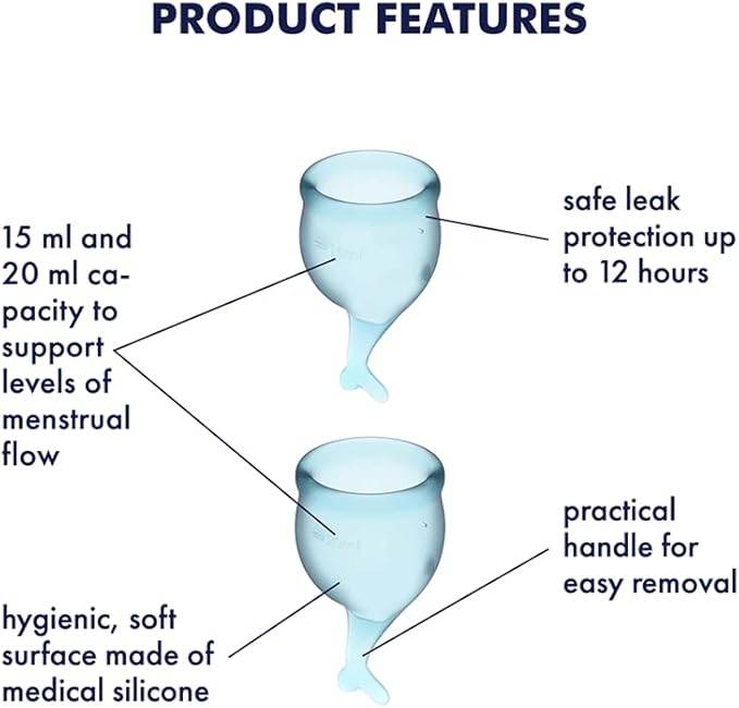 Satisfyer: Feel Confident Menstrual Cup - Light Green