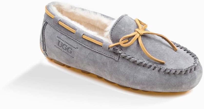 UGG Romy Ladies Moccasin (Inner Wedge) - Grey