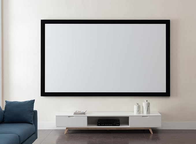 Tauris 110" Fixed Frame Projector Screen Wall Mountable 16:9