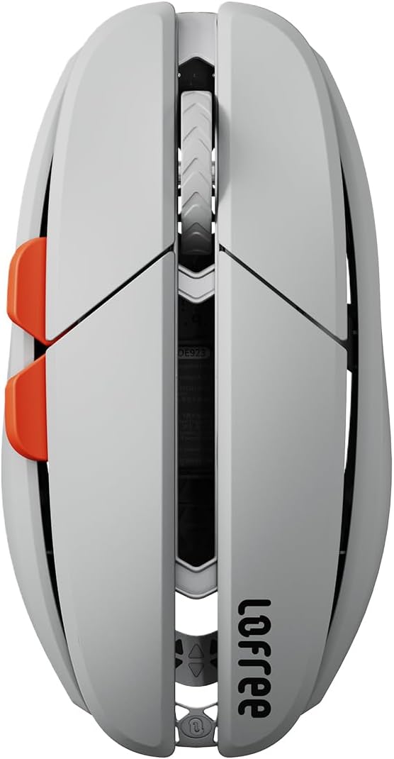 LOFREE Hypace Ultra Lightweight Gaming Mouse (47g), PAW3950 Sensor, 40K DPI, 8K Polling Rate, Magnesium Alloy, Tri Mode (Bluetooth/2.4GHz/Cable), 100h