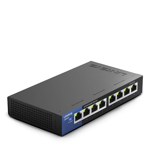 LNKLGS108 - Linksys 8 Port Desktop Gigabit Switch