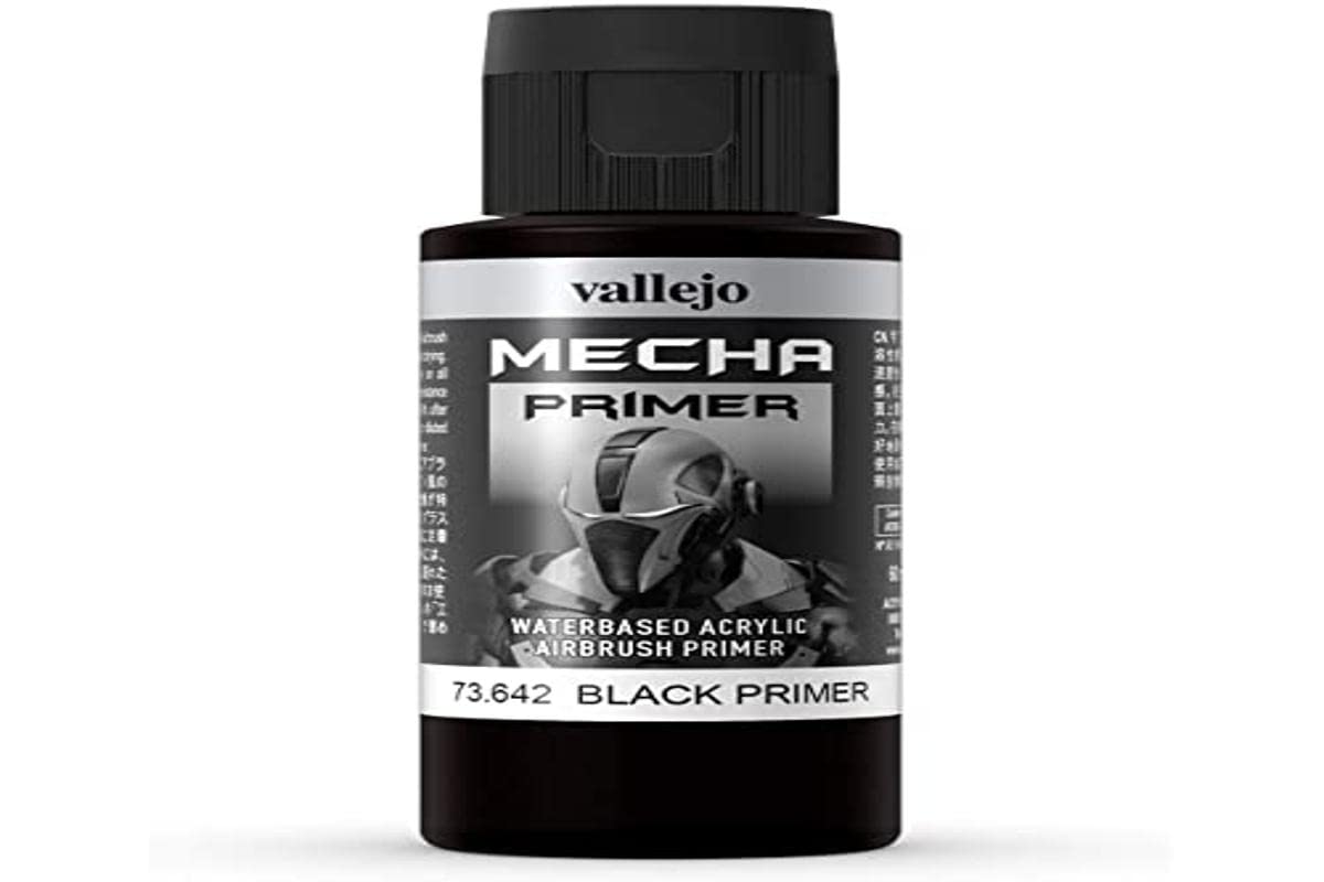 Vallejo Mecha Colour Primer, Black, 60 ml