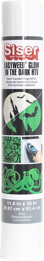 Siser EasyWeed HTV Vinyl 11.8"X36" Roll - Glow in The Dark