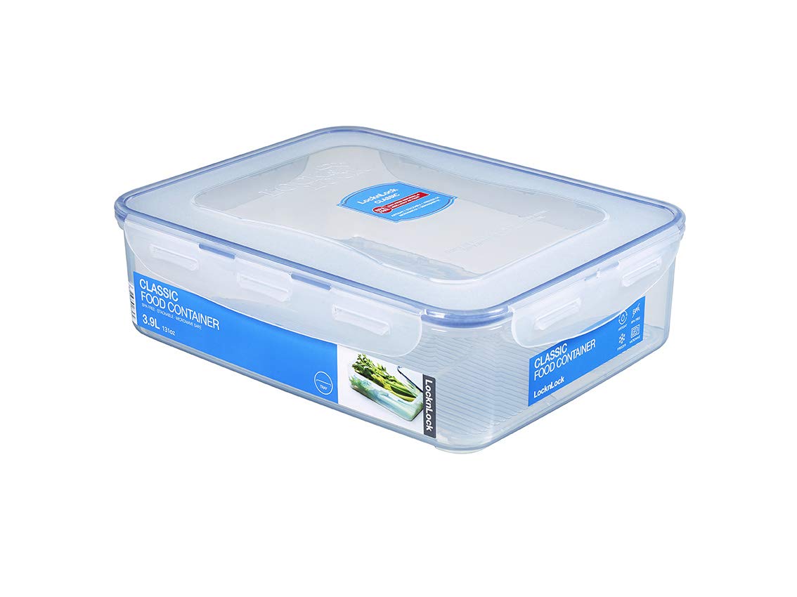 Lock & Lock Classic Rectangular Short Food Container 3.9L
