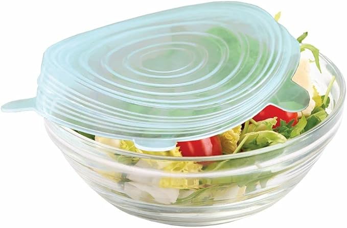 Appetito Reusable Large Silicone Food Covers Set of 2