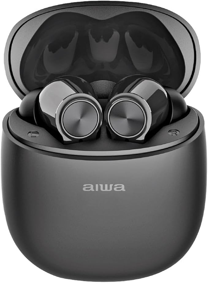 Aiwa In-ear Gelstem True Wireless Bluetooth Earbuds Black