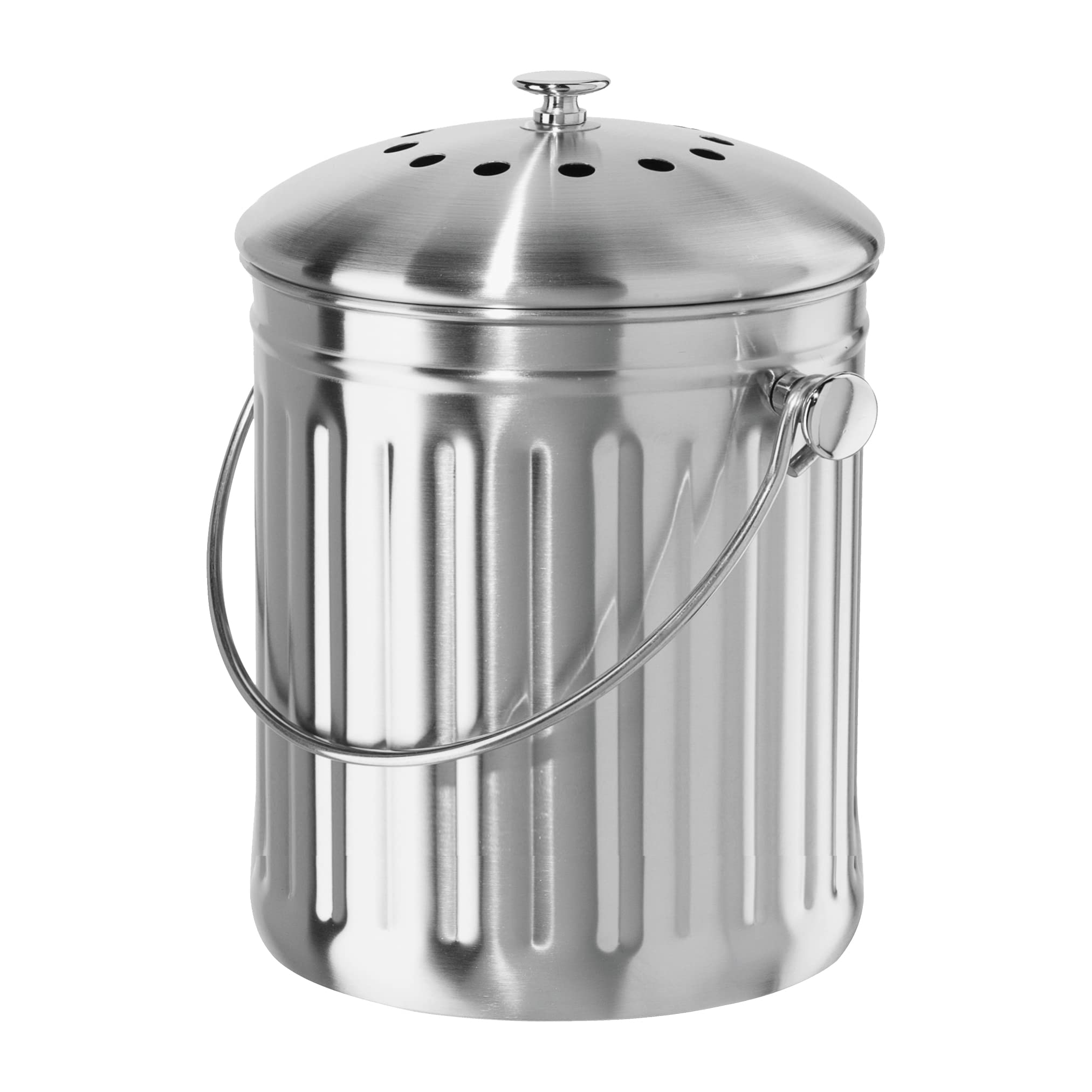 Oggi Stainless Steel Compost Bin 3.8L