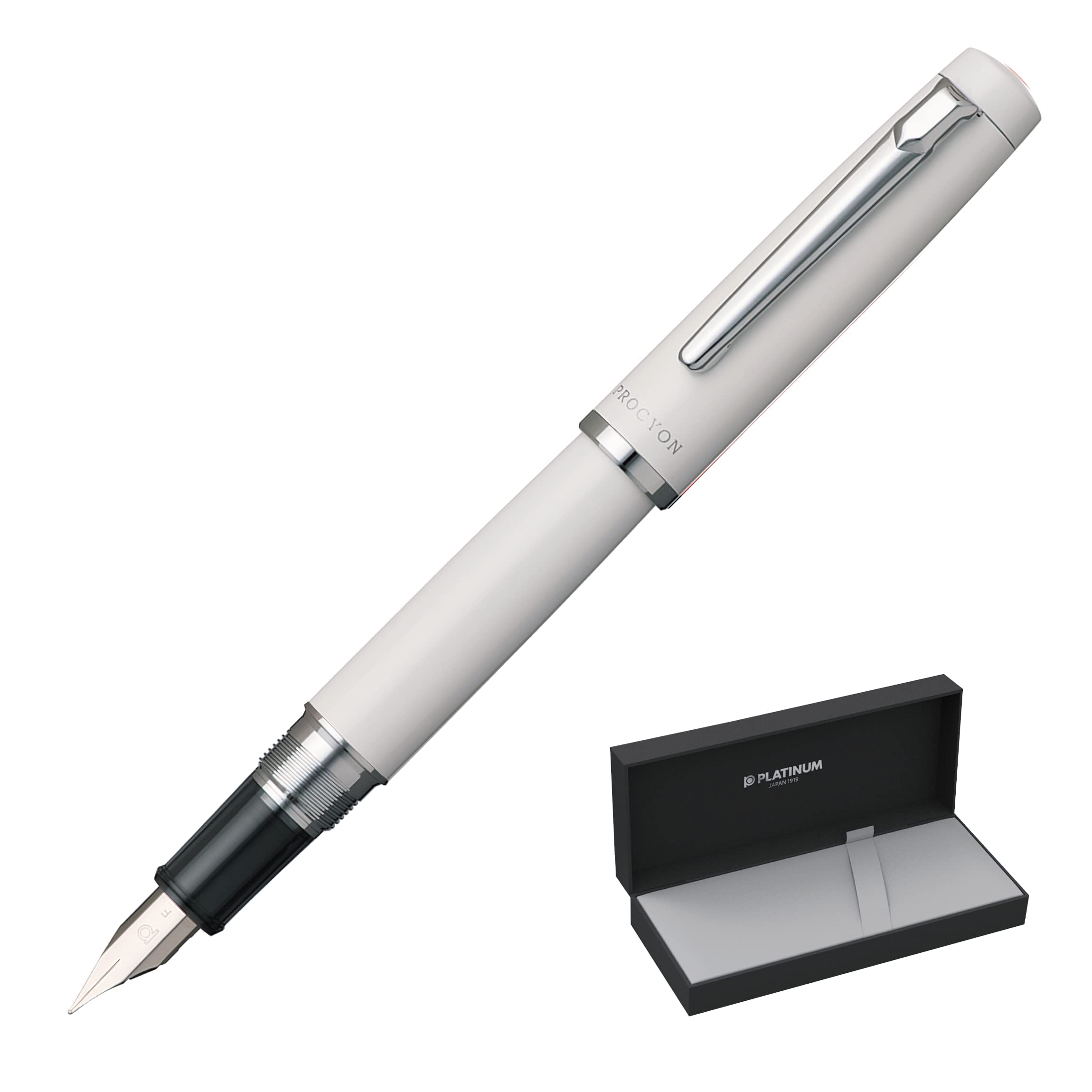 Platinum PNS-5000 3-3 Fountain Pen, Medium, Procyon, Porcelain White, Dual Use Type, Genuine Import