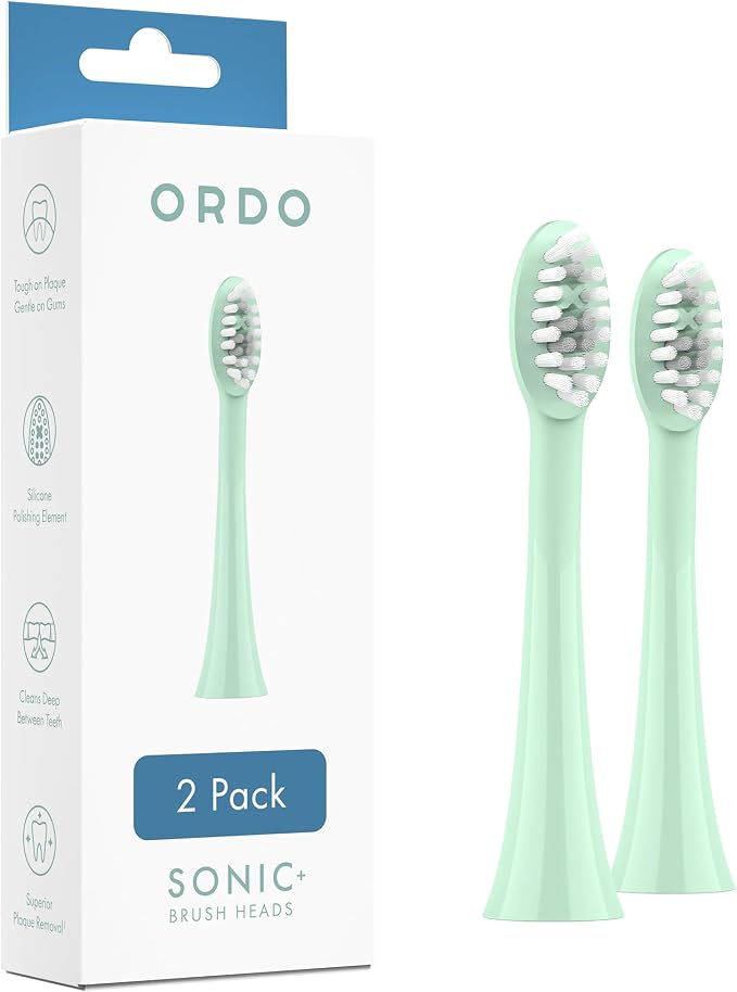 Ordo Sonic+ Electric Brush Heads Mint Green 4 Pack