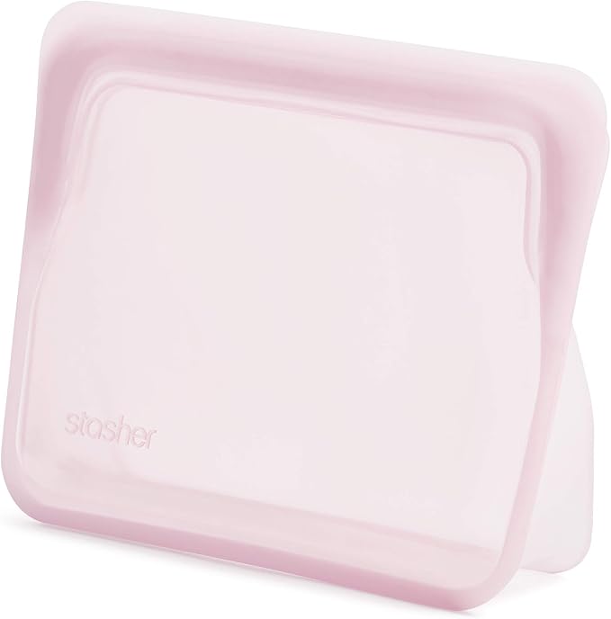 Stasher 828ml Stand Up Mini Food Storage Bag - Pink