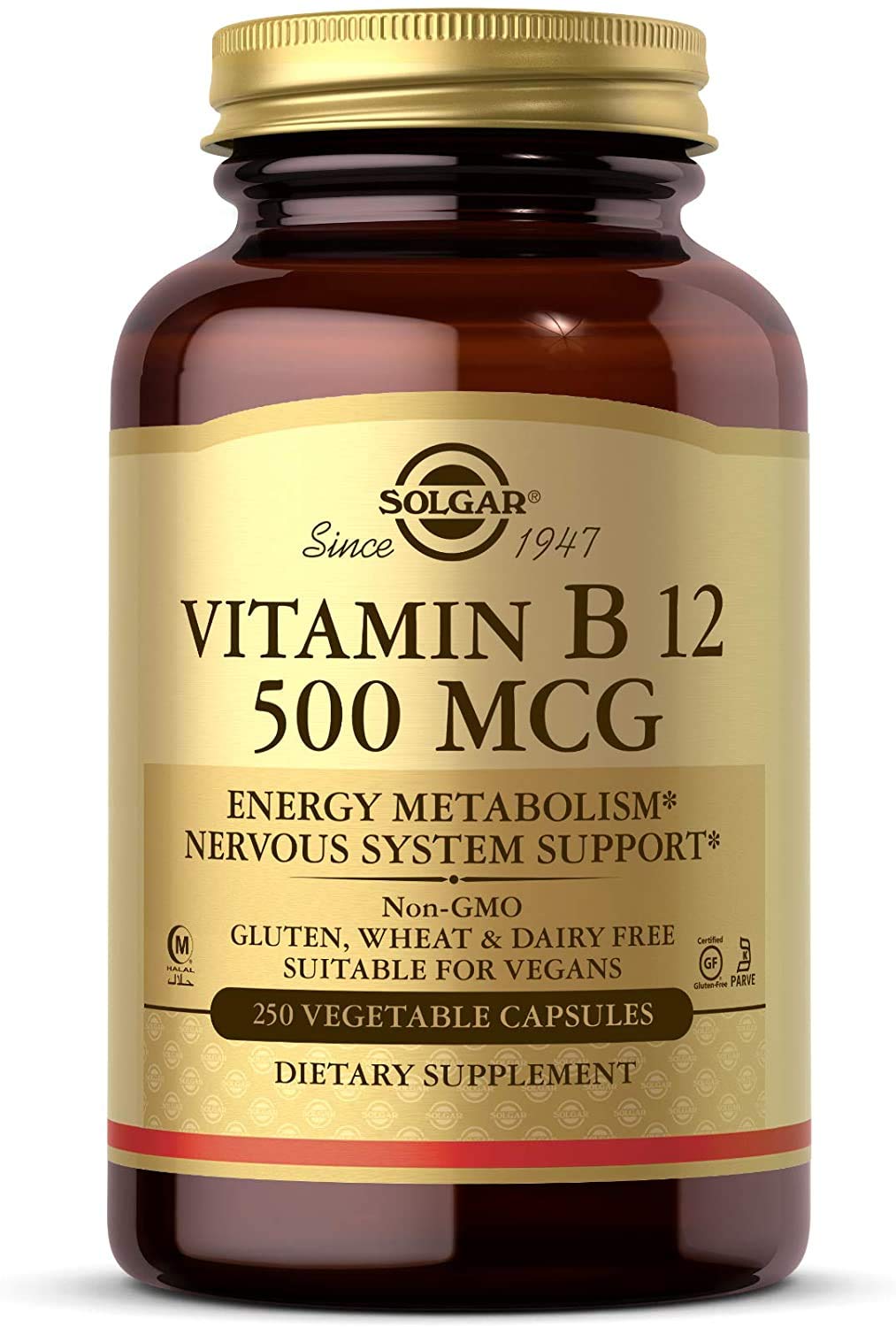 Solgar - Vitamin B12 - 500 mcg - 100 Tablets