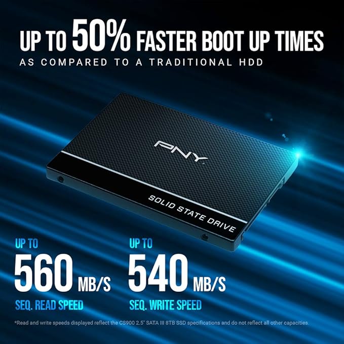 PNY SSD7CS900-250-RB 250GB Internal SATA Solid State Drive CS900