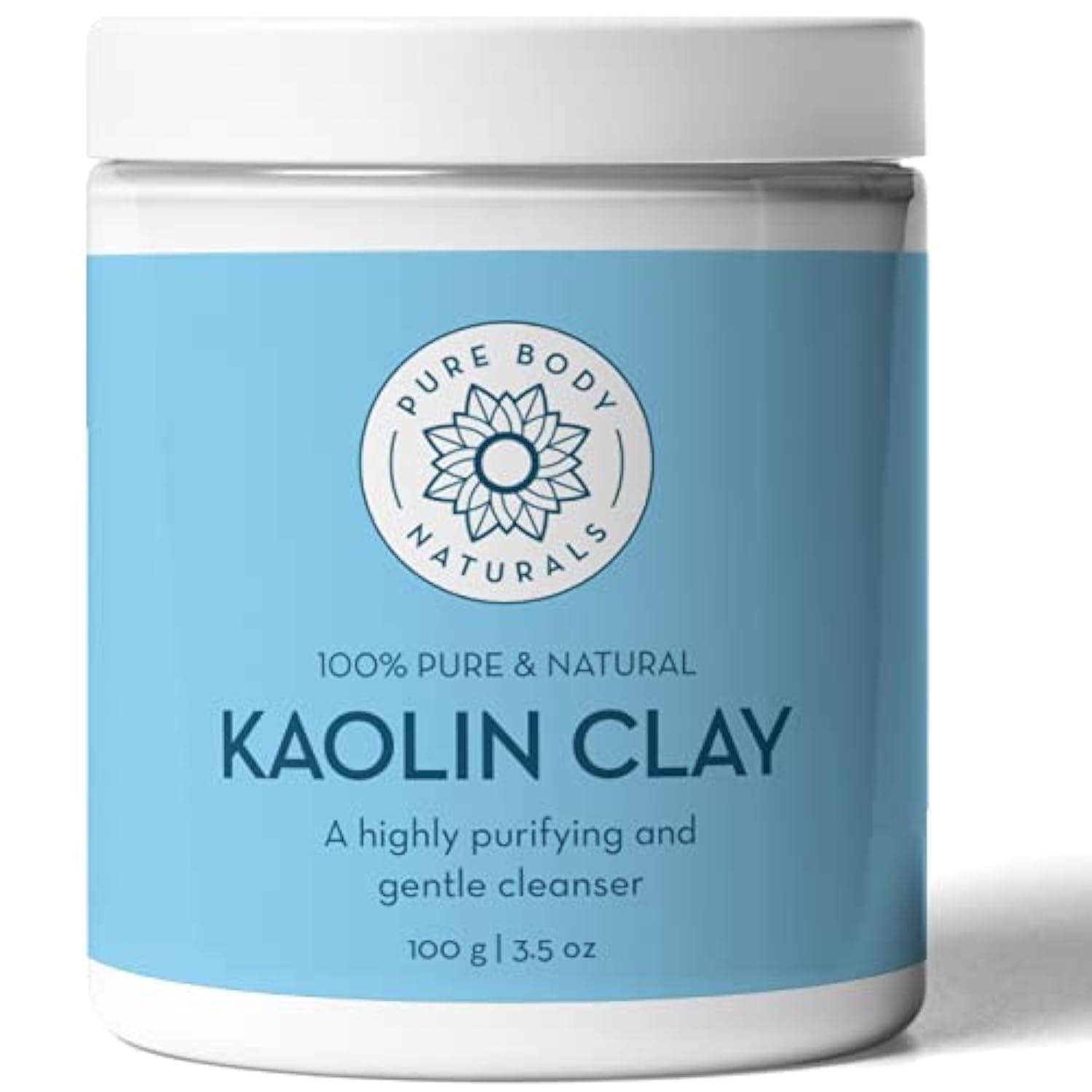 Pure Body Naturals Kaolin Clay Powder, 100 G - Perfect For Natural DIY