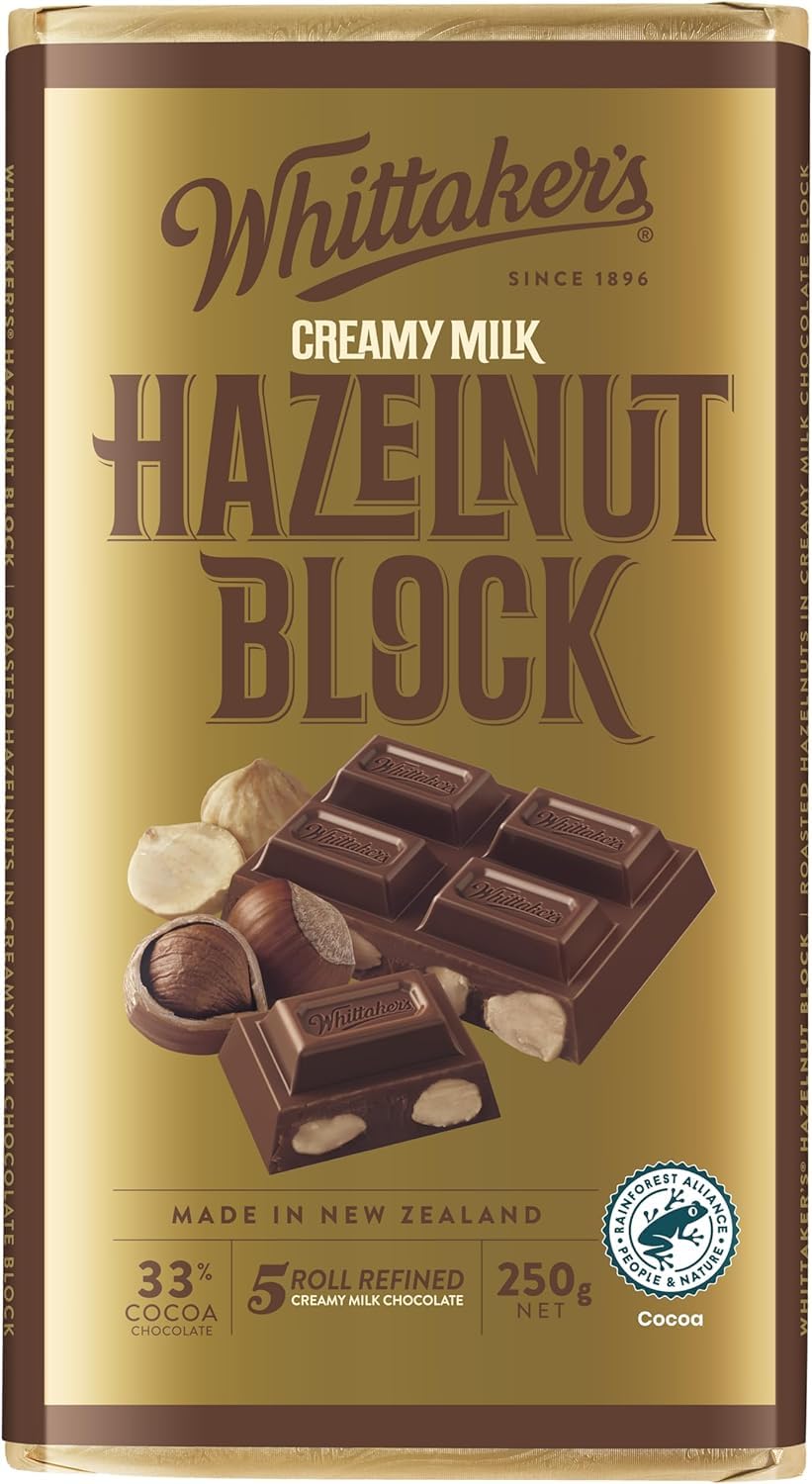 Whittaker'S Hazelnut Block 250g