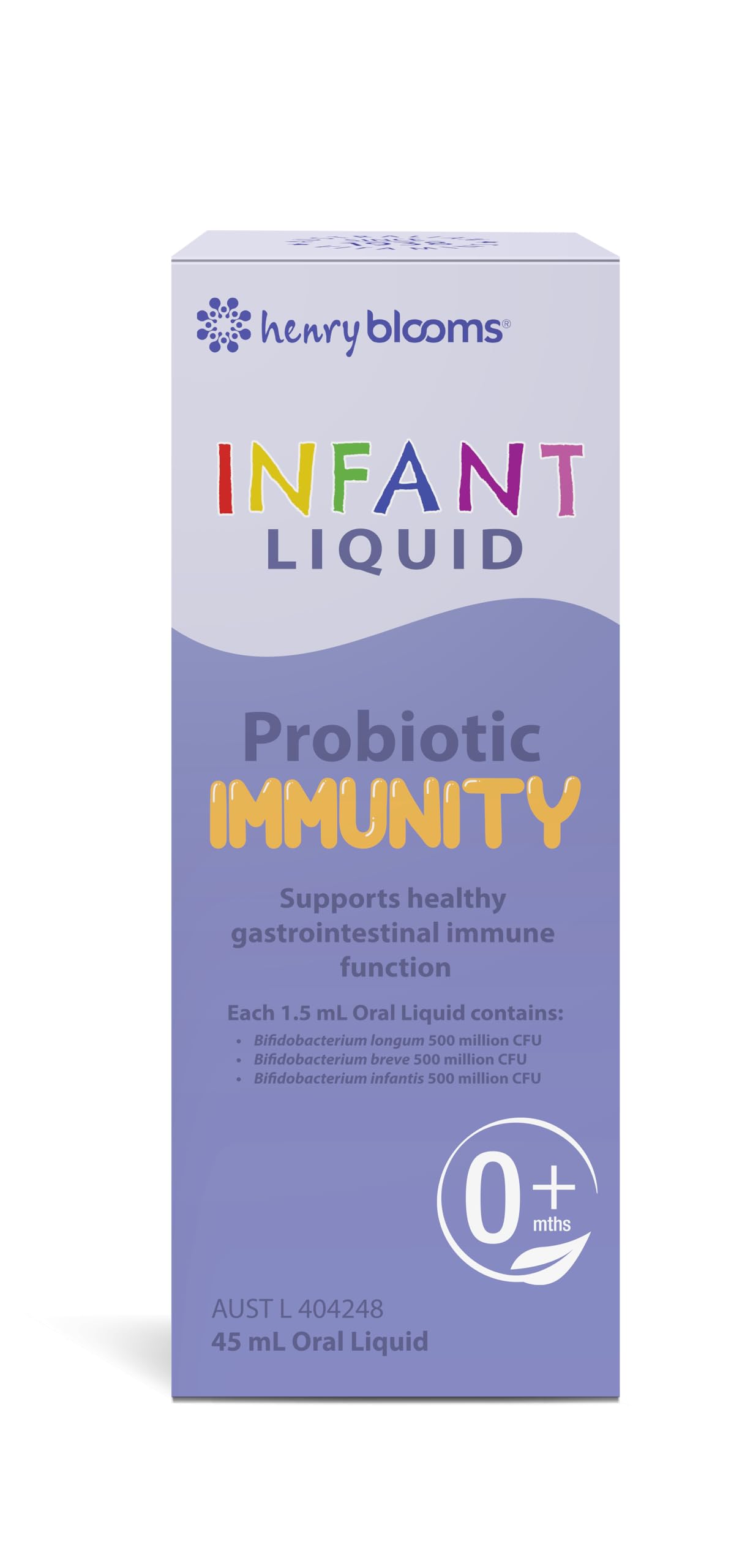 Henry Blooms Infant Liquid Probiotic Immunity 45 ml