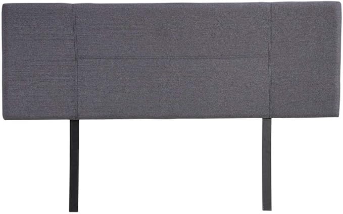 Linen Fabric Queen Bed Headboard Bedhead - Grey