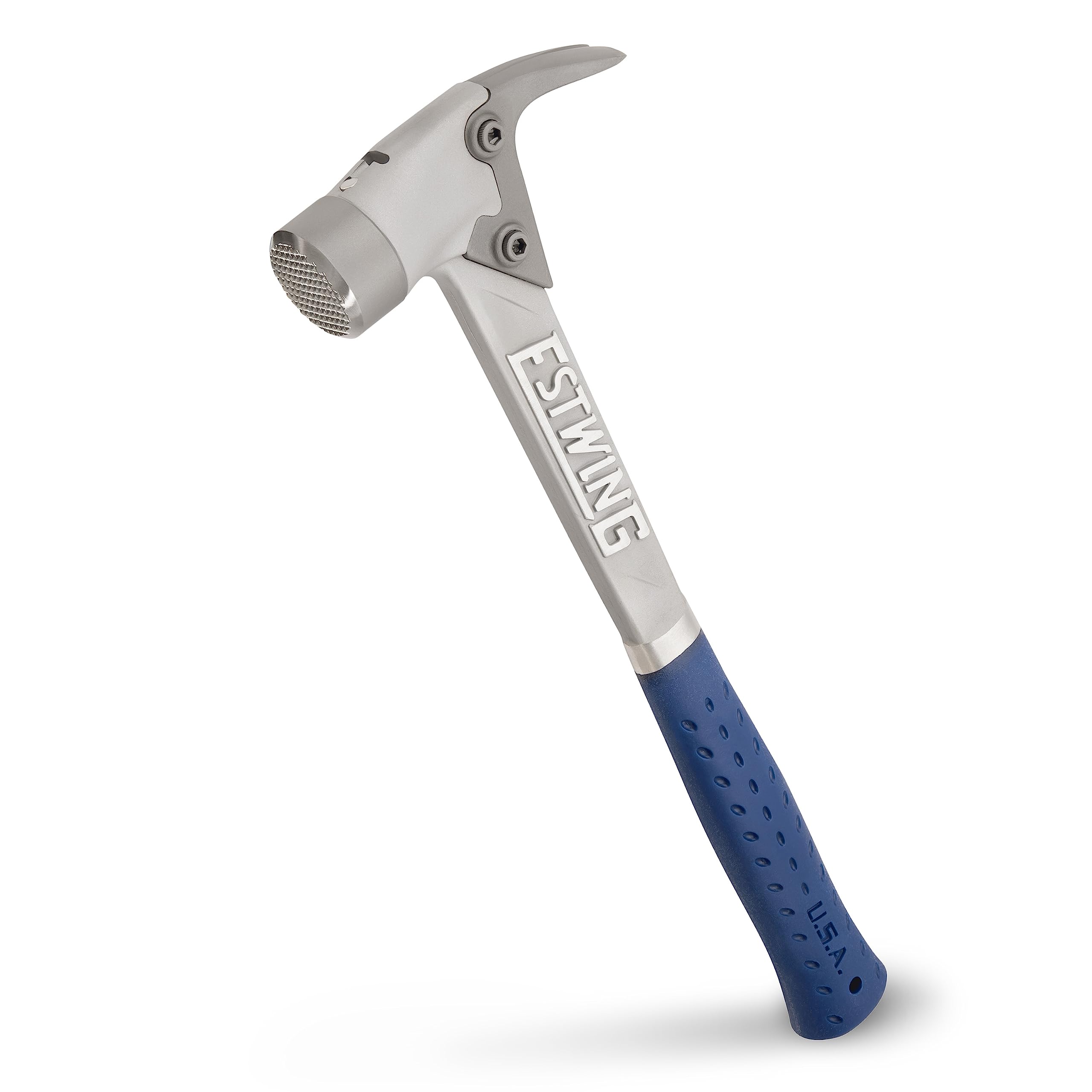 Estwing 14oz Milled Face AL-PRO Blue Hammer - Shock Reduction Grip - ALBLM
