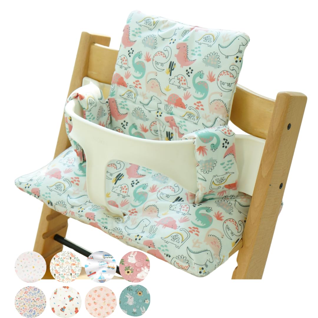 Gembebe Waterproof & Compatible Stokke Tripp Trapp Cushion Set - Easy to Clean Stokke Tripp Trapp Newborn Set - 100% Cotton Stokke Tripp Trapp High
