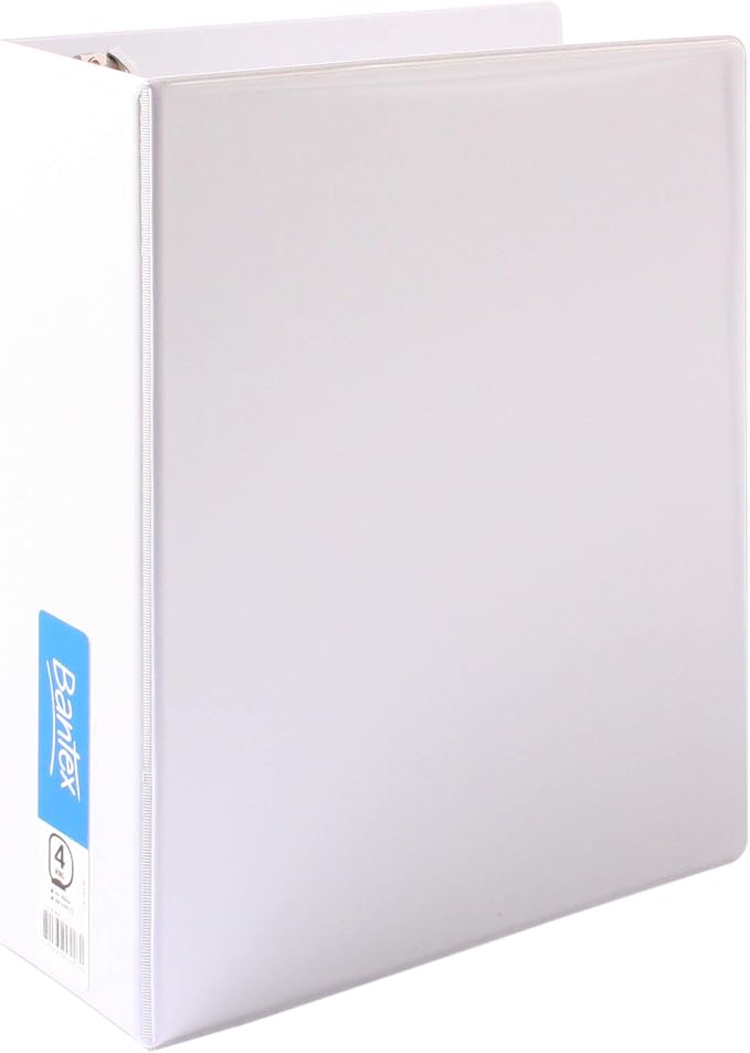Bantex Insert Binder 4D Ring 65mm A4 White