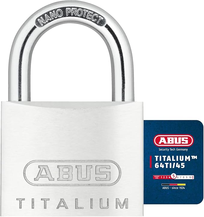 Abus Mechanical 64TI/45mm Titalium Padlock Carded