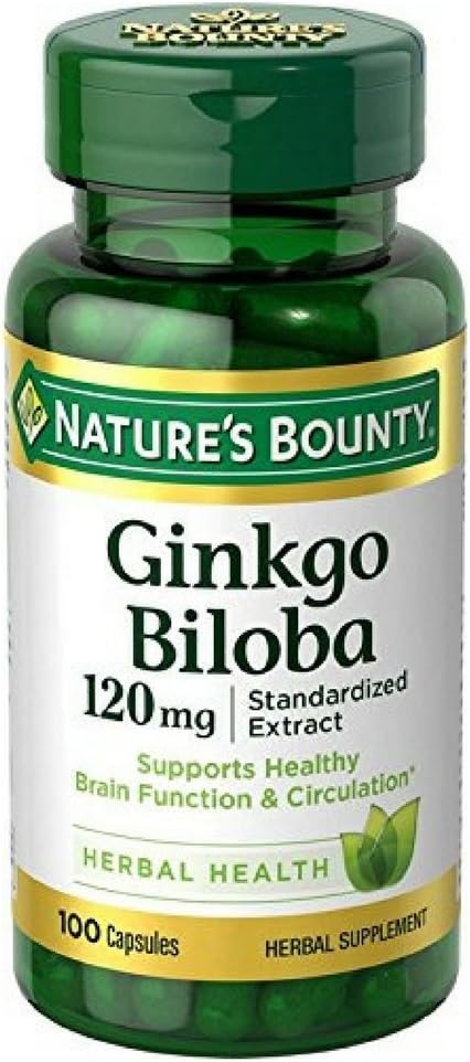 Nature's Bounty Ginkgo Biloba 120 MG - 100 Capsules
