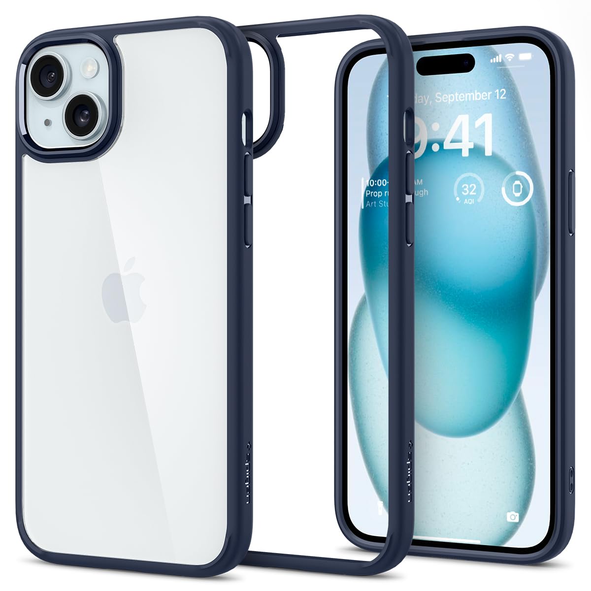 SPIGEN Ultra Hybrid Crystal Case iPhone 15 Pro - Navy Blue