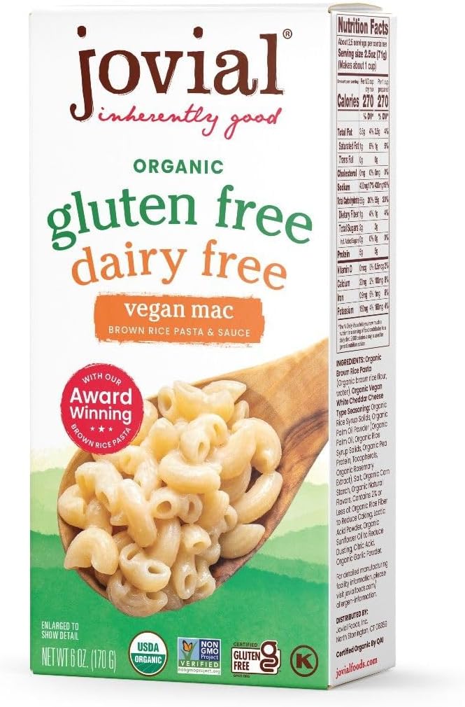 Jovial - Gluten Free, Dairy Free & Organic Vegan Pasta Gluten Free Pasta Whole Pasta Organic Pasta