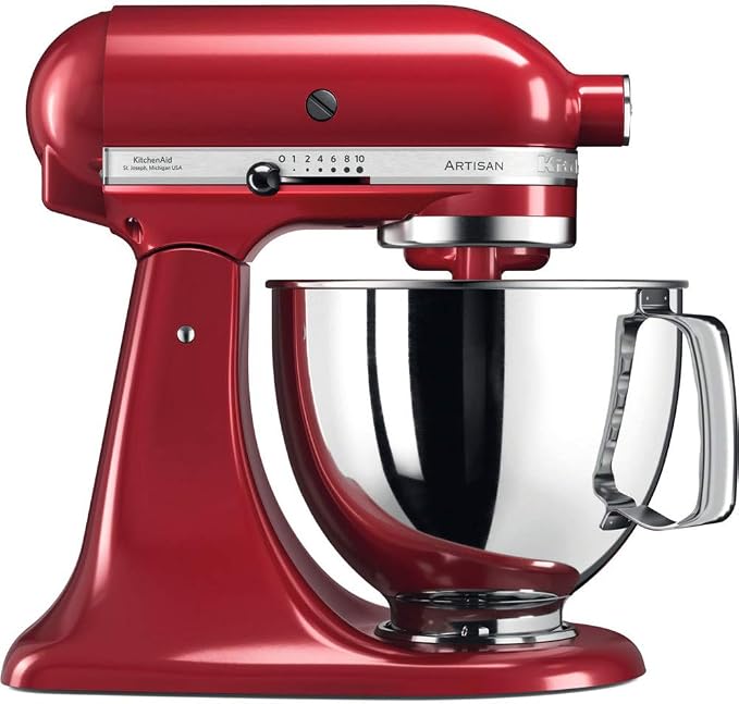 KitchenAid 4.8 Litre Artisan Stand Mixer 5KSM125 (Empire Red)