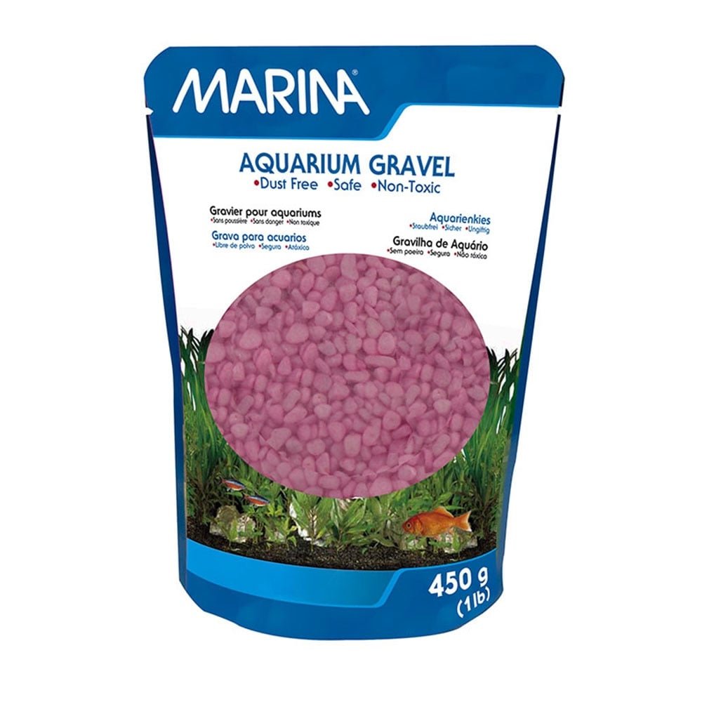 Marina Decorative Aquarium Gravel, 450 g, Pink