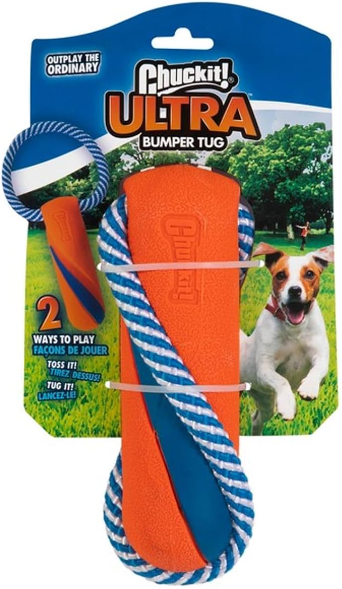 Chuckit Ultra Bumper Tug Interactive Play Durable Pet Dog Toy