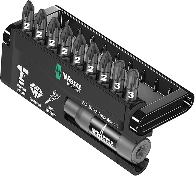 Wera 05057684001 Impaktor Bit Check Set 8755/-9/IMP DC Afterpay, Zip & Openpay Available