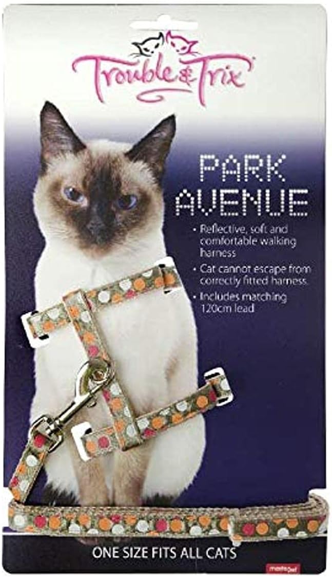 Trouble and Trix Harness Set Park Avenue Circle Beige