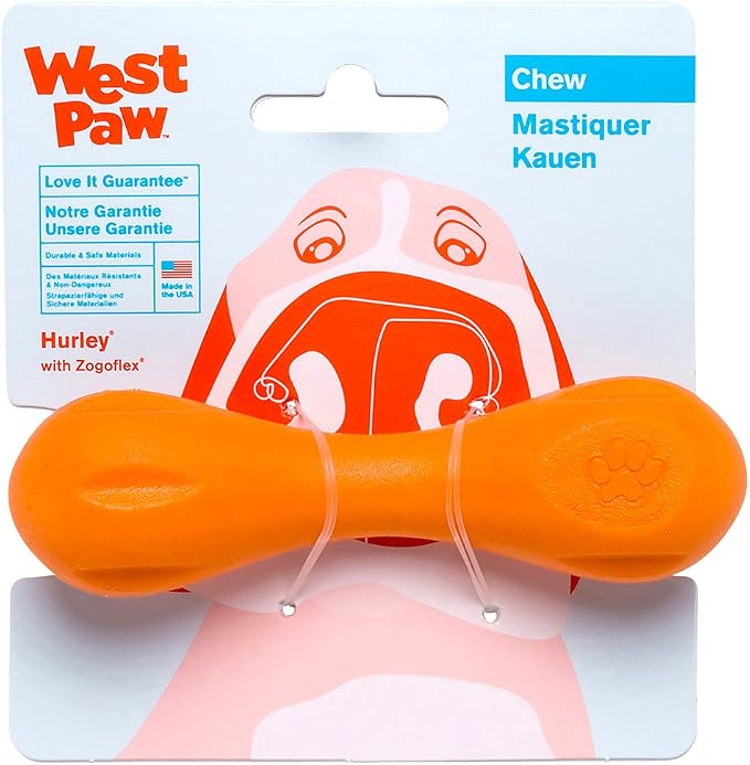 West Paw Hurley Aqua Blue Dog Toy Large