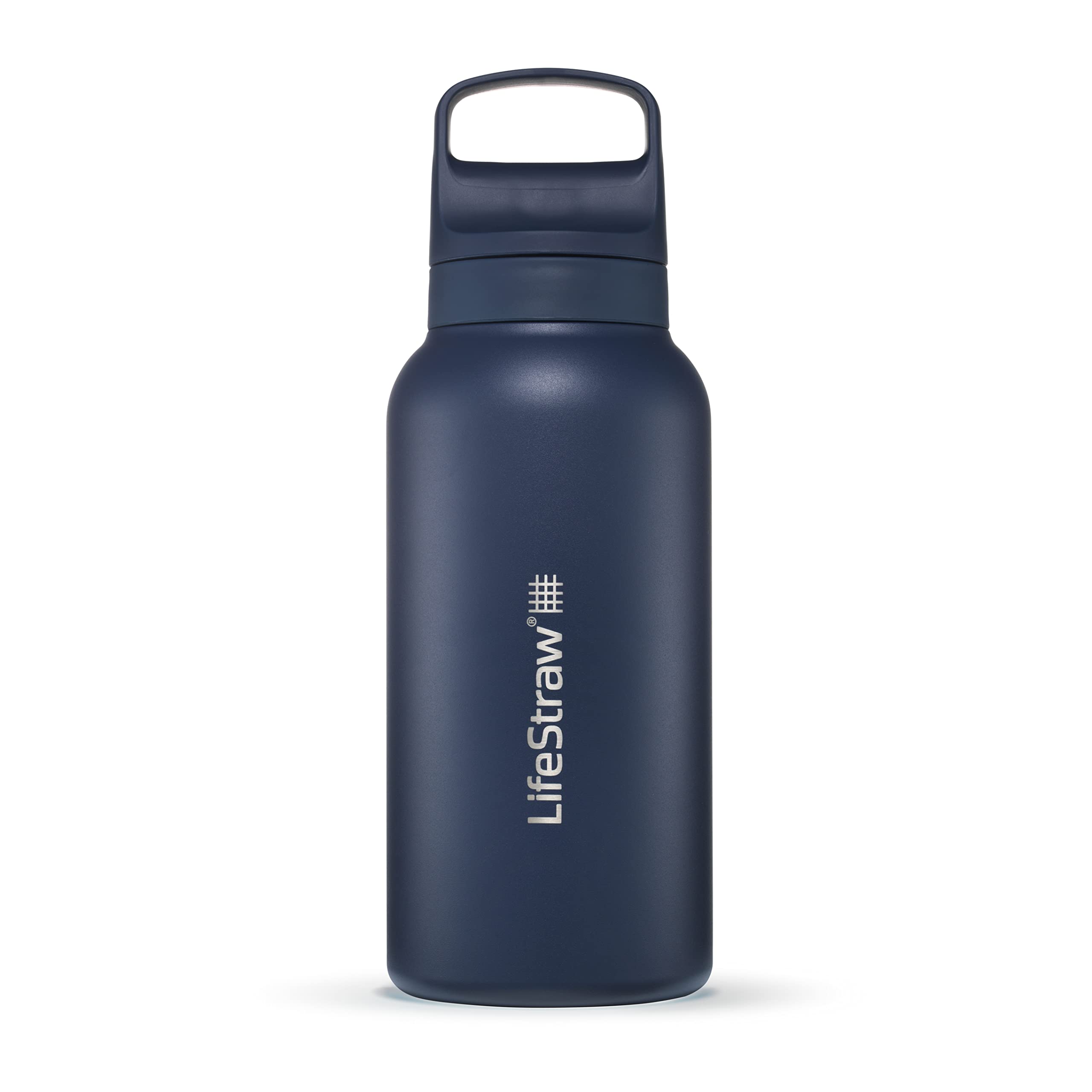 LifeStraw Go 2.0 - 1L Stainless Steel Water Filter Bottle - Aegean Sea