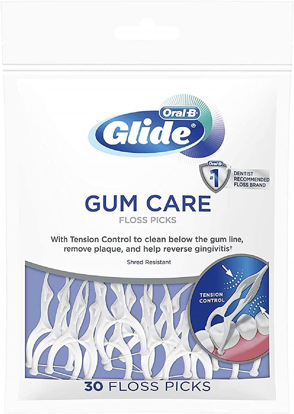 Oral-B Glide Pro-Health Clinical Protection Floss Picks - 30 ct, Pack of 3