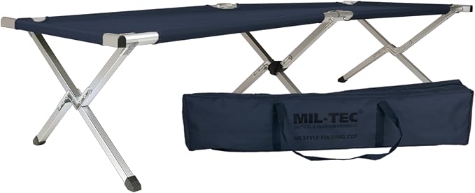 Mil-Tec bed-14402003 Folding Bed, Einheitsgroe, Blue