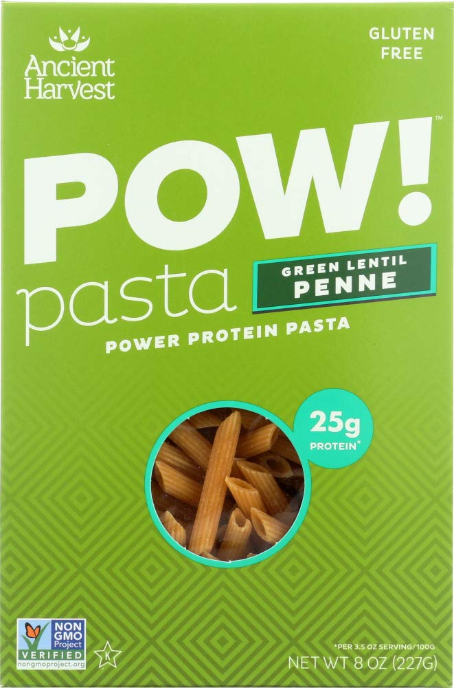 Ancient Harvest, Pasta Penne Green Lentil Quinoa, 8 Ounce