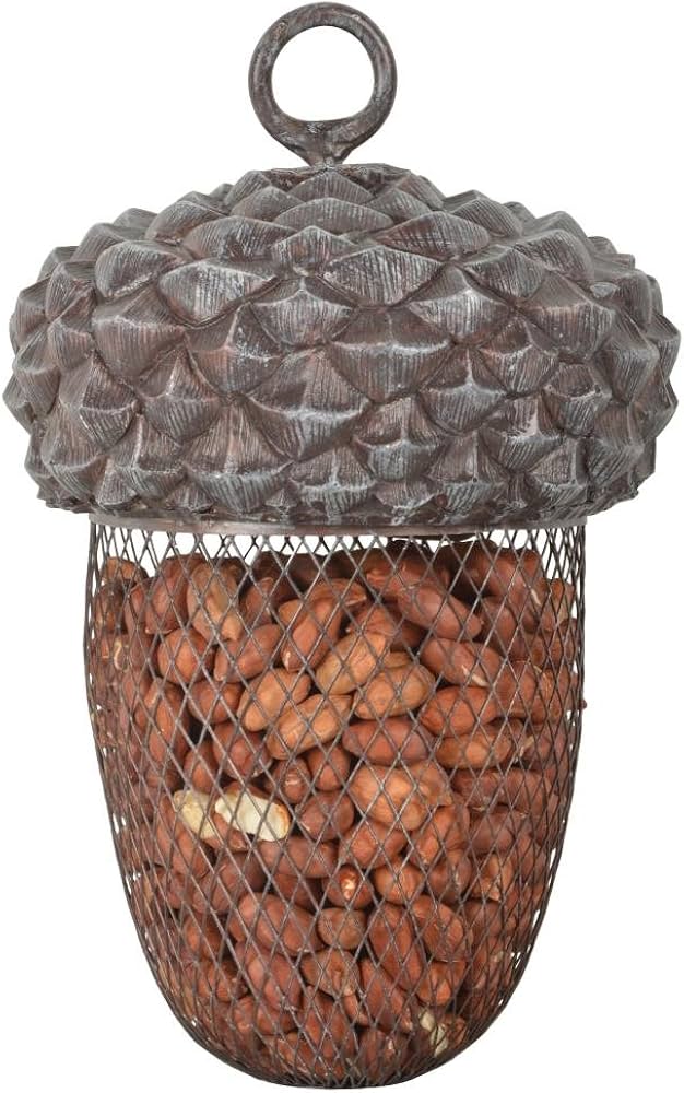 ESSCHERT Design Acorn Shaped Bird Feeder Garden Accessory