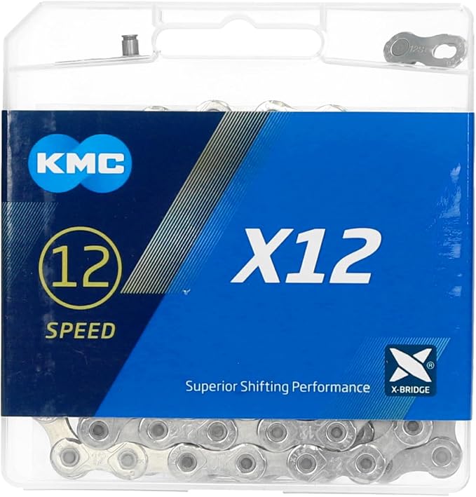 KMC X12 12 Speed Chain (Silver/Black)