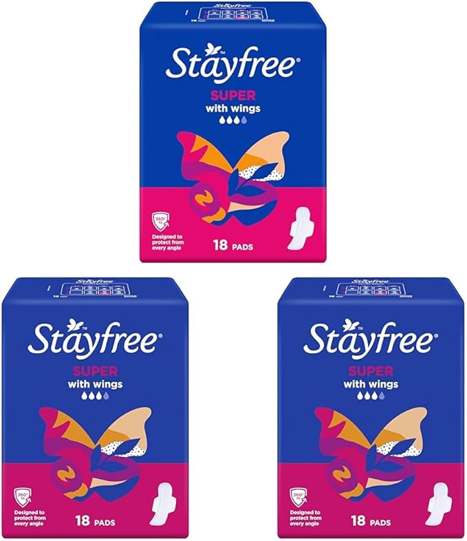 Stayfree Super Pads with Wings 18 Pack