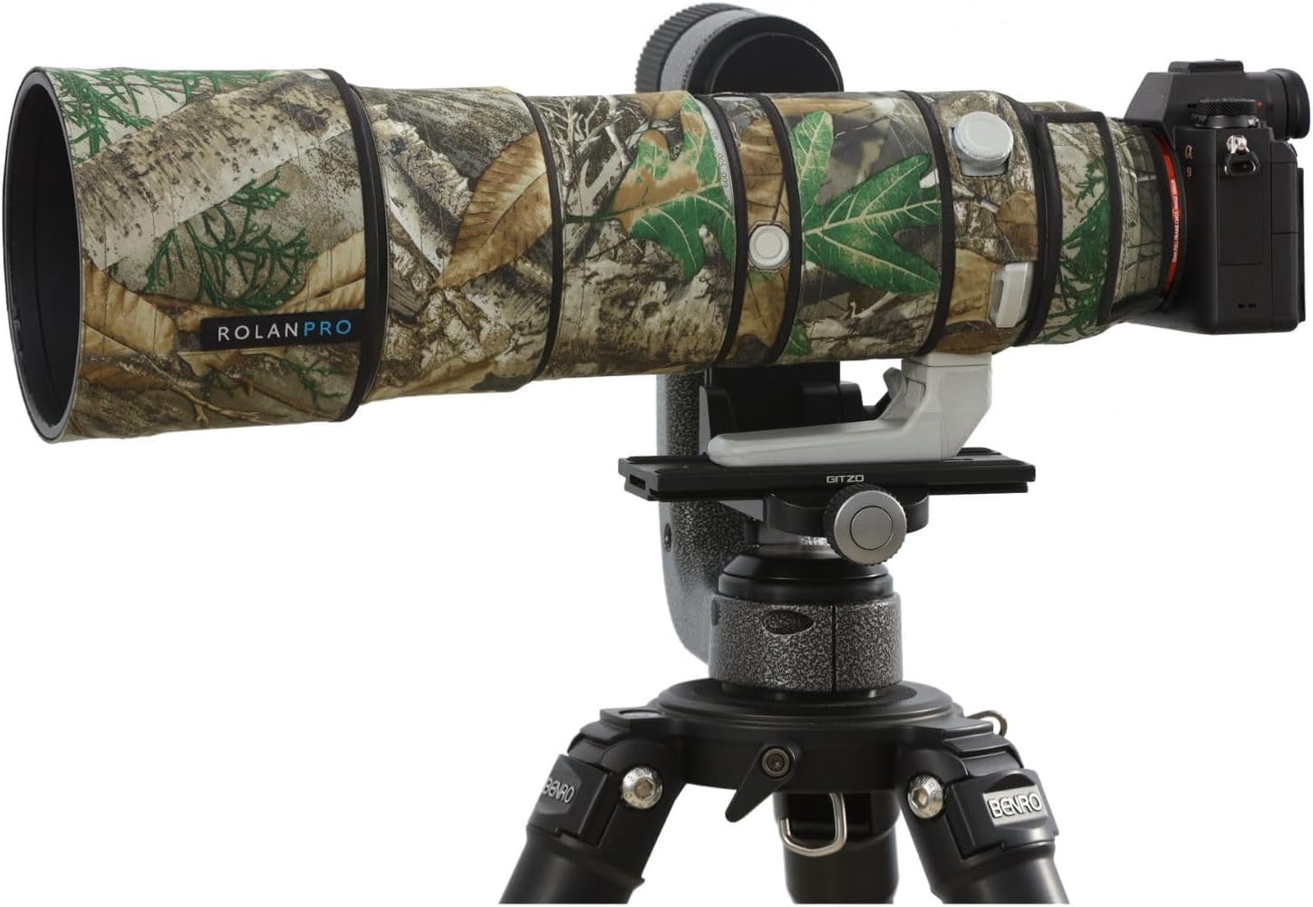 ROLANPRO Waterproof Lens Cover Camouflage Rain Cover For Sony FE 200-600mm F5.6-6.3 G OSS Lens Protective Case Guns Clothing-#27 Jungle Waterproof