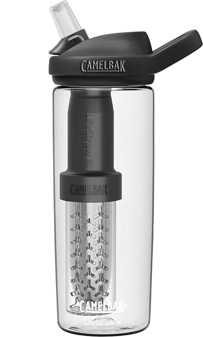 Camelbak Eddy+ LifeStraw Bottle 600ml Silver CAOHY060021K201 Charcoal
