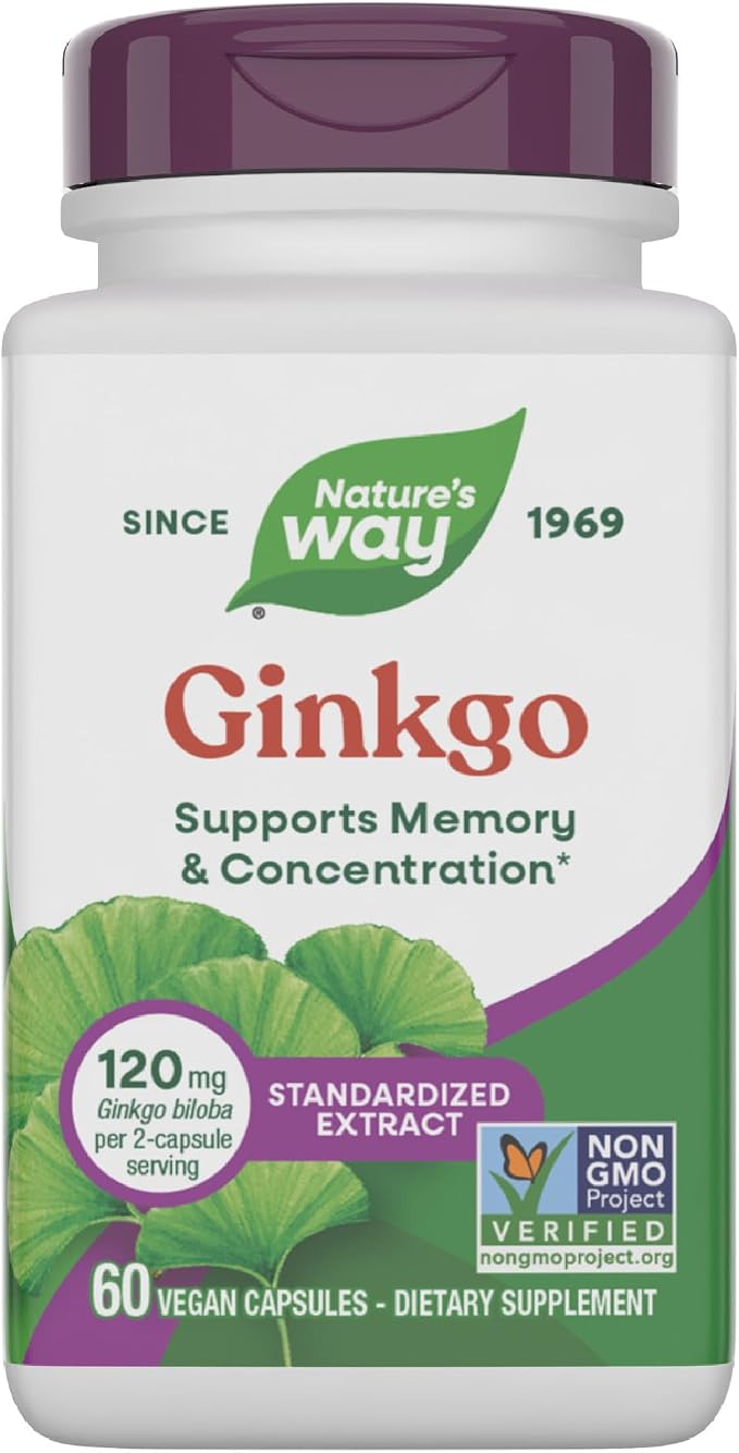 Nature's Way, Ginkgo, 60 Vegan Capsules