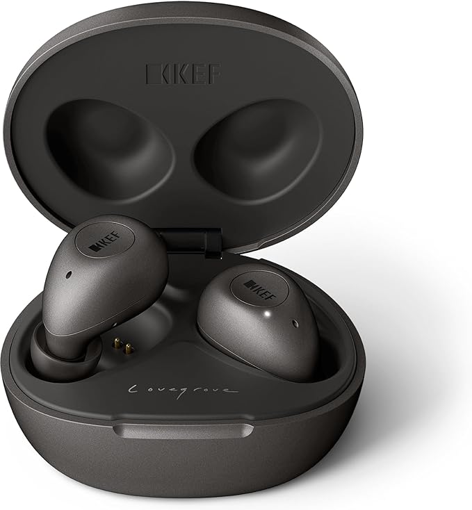 KEF MU3 Noise Cancelling Wireless Headphones, Charcoal