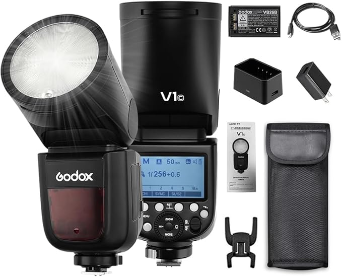 Godox V1-c Round Head Li-ion E-TTL HSS Master Speedlight Flash For Canon (DEMO Stock)